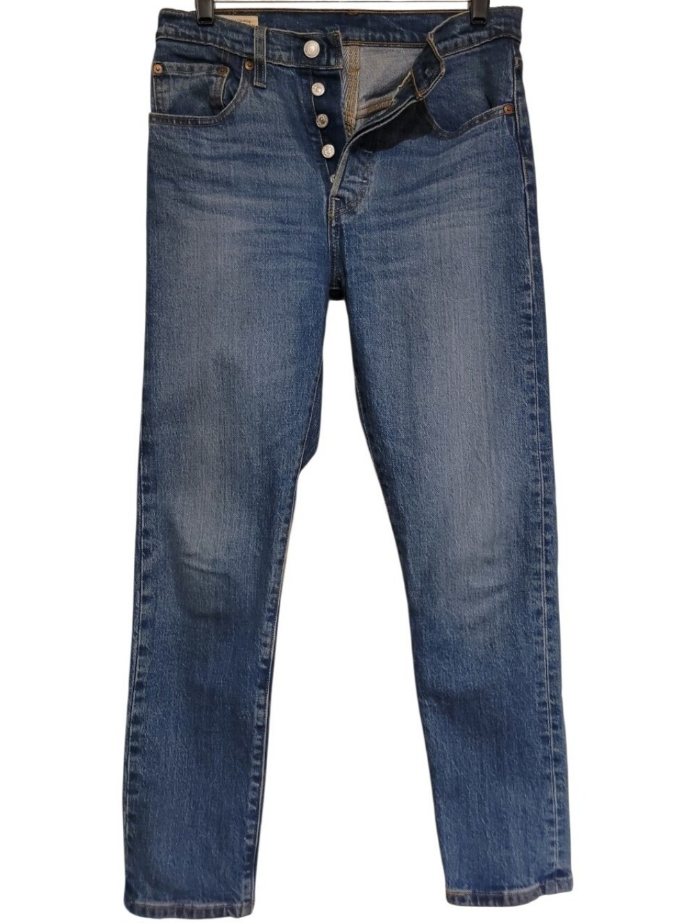 Levi's 501s Big E Premium Straight Button Front Jeans (tag 27x28) Measures 28x28